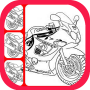 icon Draw Motorcycle