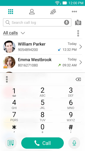 ZenUI Dialer Contacts