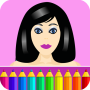 icon Coloring pages: Model dress up