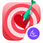 icon Valentine red heart theme pour Aermoo M1