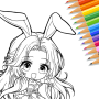 icon Cute Drawing : Anime Color Fan pour Samsung Galaxy J3 Pro