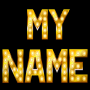 icon 3D My Name Live Wallpaper pour ZTE Blade V8 Lite
