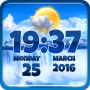 icon Waterfall Weather Clock Widget