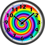 icon Psychedelic Analog Clock