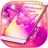 icon Pink Butterfly Clock 1.286.13.90