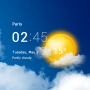 icon Transparent clock and weather pour Samsung Galaxy S3