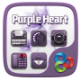 icon Purple Heart GOLauncher EX Theme